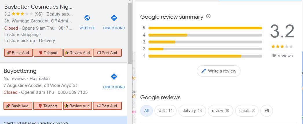 google my business review